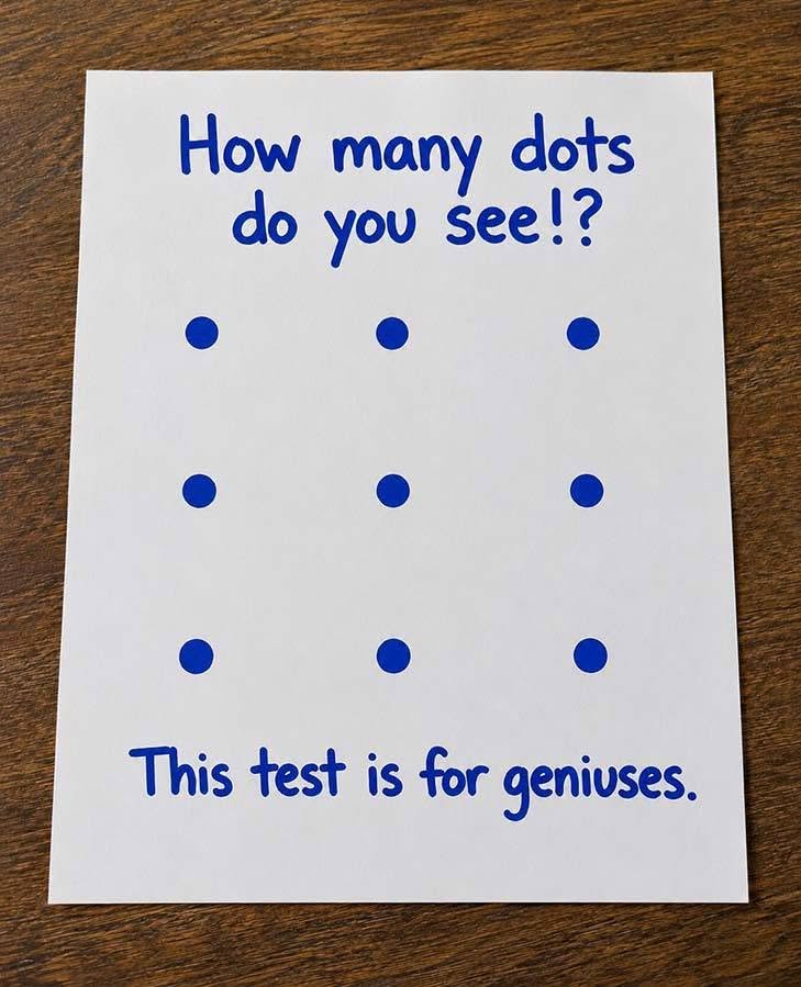 Multi Dots Test How many dots do you see!! – ThePatsWALK